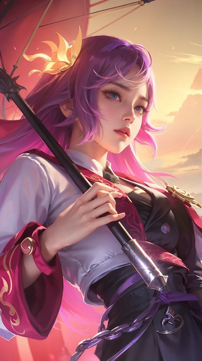 a close up of a woman with a purple and black costume, shadowbringers cinematic, 4 k detail fantasy, a beautiful fantasy empress, game cg, xianxia fantasy, xianxia hero, 2. 5 d cgi anime fantasy artwork, cinematic goddess close shot, ruan jia and artgerm, wow 4 k detail fantasy, hyperdetailed fantasy character