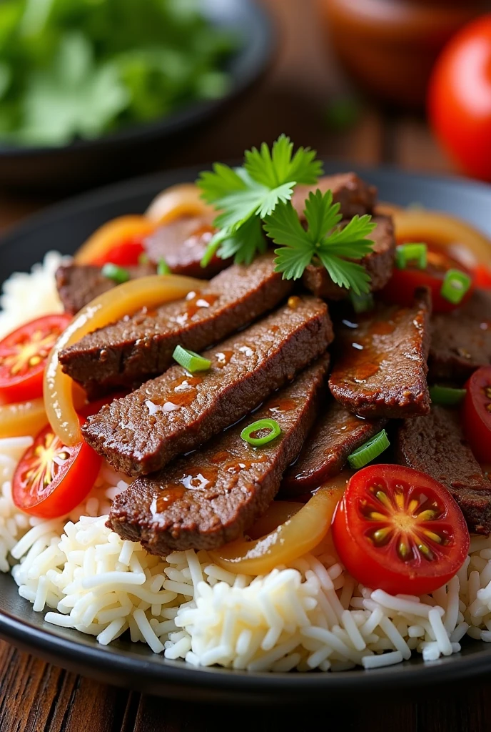 Peruvian lomo saltado