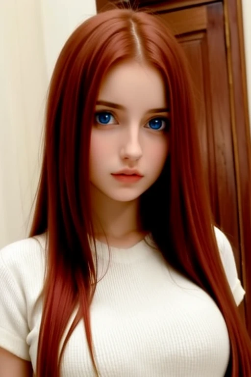  italian girl, european young girl, young, young cute face, perfect body, Long Straight hair, Red Hair, Big Breasts, Blue Eyes, cute girl, young italian girl, girl, italian girl, model, italian model Preparing