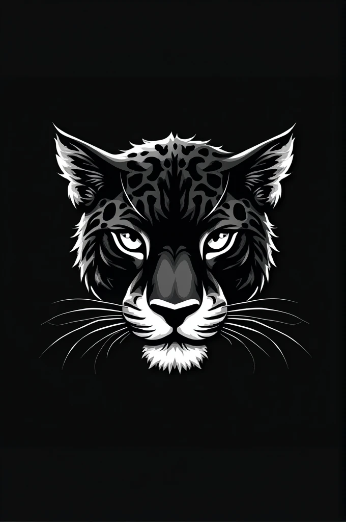 Black and white Jaguar head logo