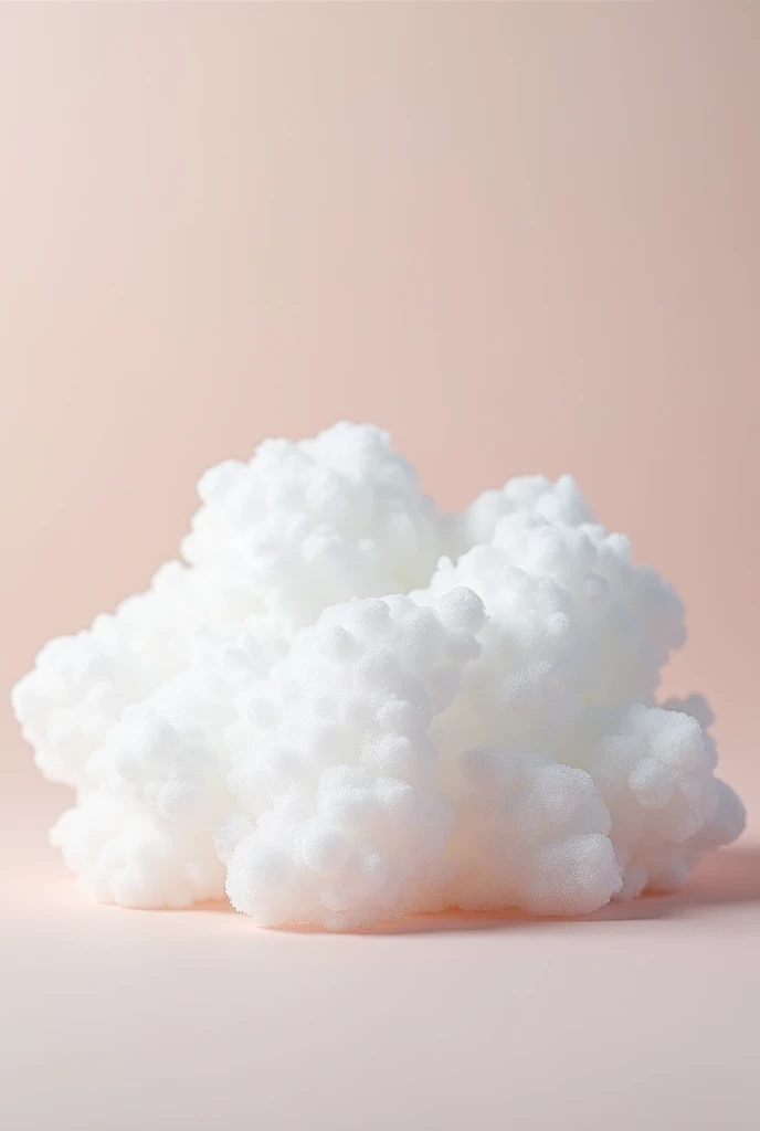 fluffy White round soap foam Made of big transparent Bubbles on a flat colored background --ar 16:16 --style raw --stylize 50