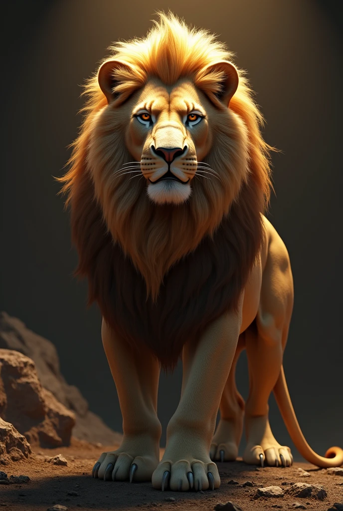 #Realistic Lion of the Tribe of Judah striking image