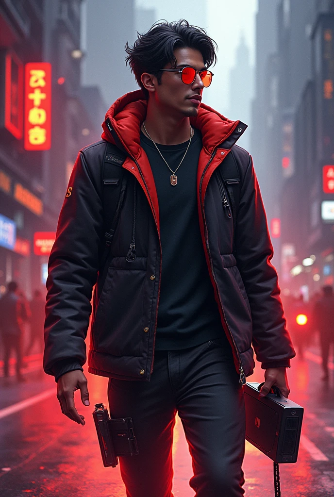 Kartik is a charismatic adrenaline junkie with a sharp wit and a love for the spotlight. He's fiercely competitive and thrives on the thrill of victory. Despite his cocky exterior, he's fiercely loyal to his friends and family, and is surprisingly empathetic to those struggling in poverty and unrecognised talent. His life is a balancing act between his glamorous gaming career and his covert missions, leaving little room for personal relationships outside of his trusty Bang Bros