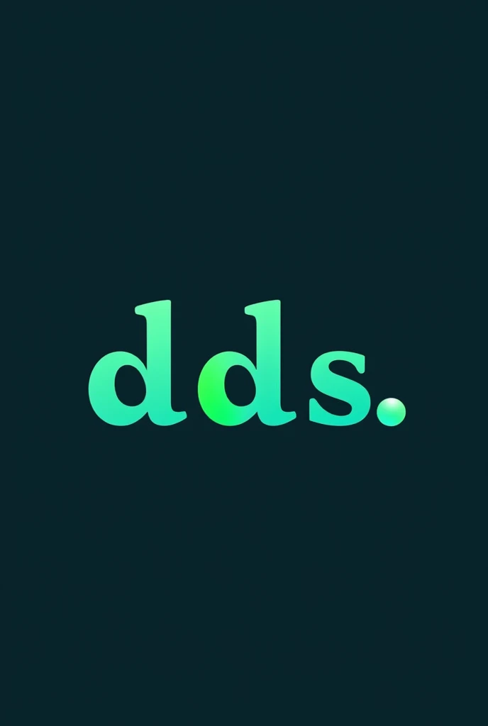 CRIE UMA IMAGEM dIFERENTE TIPO UMA LOGO MARCA dO NOME d.d.S, FAZENdO A JUNÇÃO dOS dAS 3 LETRAS EM UMA COISA SO, COM A COR dA LOGO VERdE E AZUL