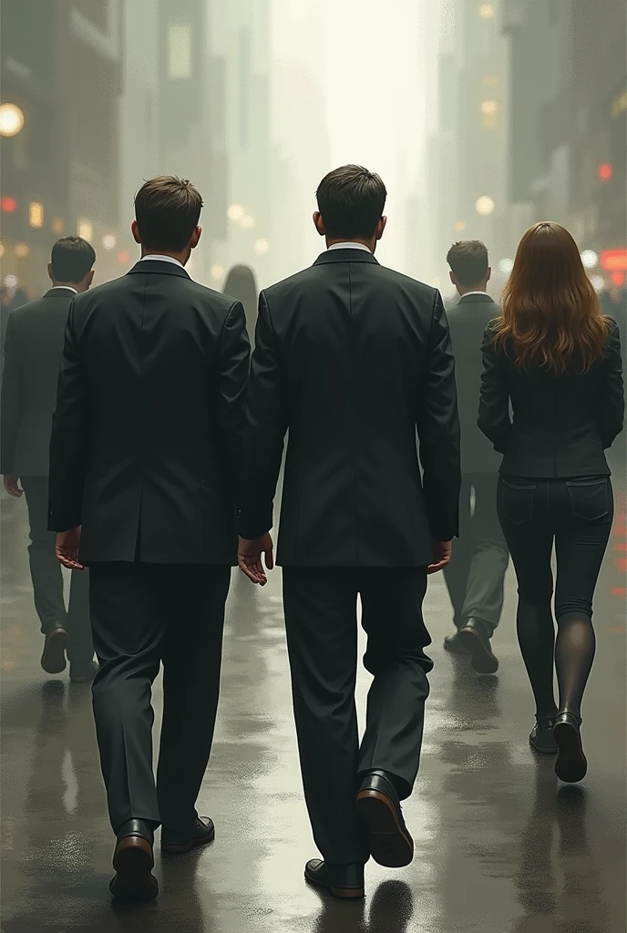 People turning their backs