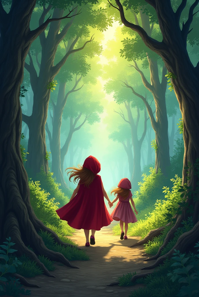 Little Red Riding Hood and Beauty and the BEAST embark on an adventure through the magical forest in search of an ancient spell that could reverse the curse.. On the way, faced challenges such as mischievous witches and enchanted creatures.