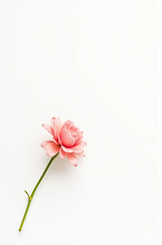 White background with border flower