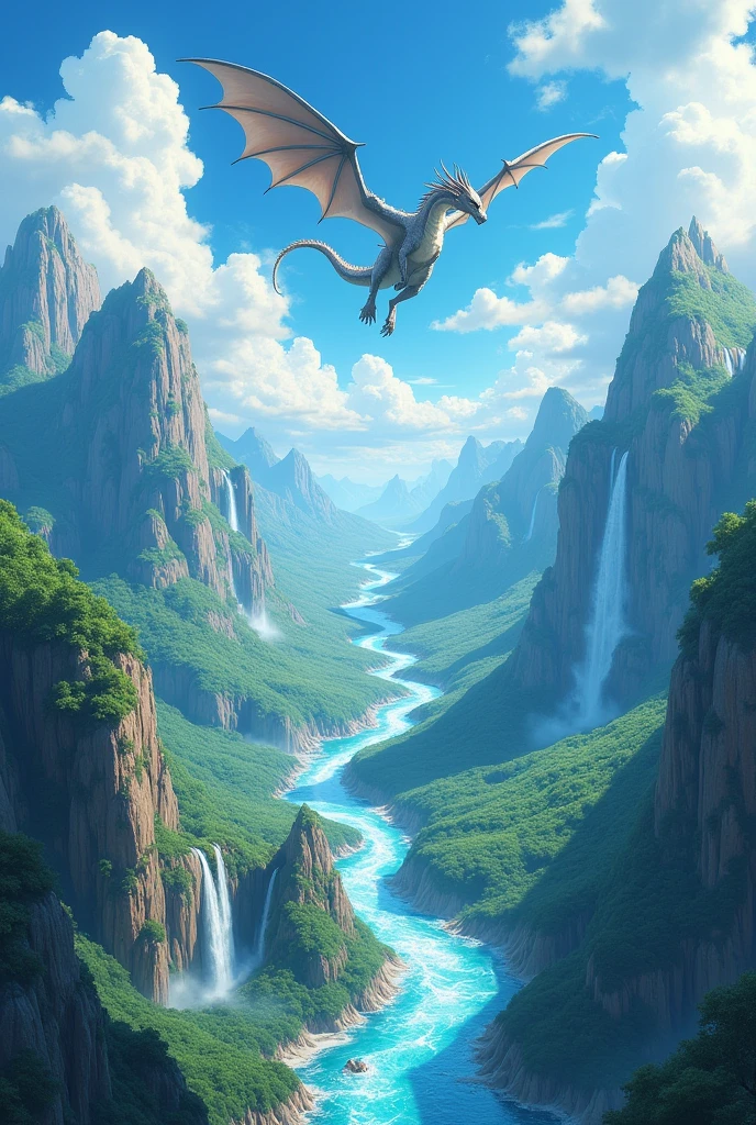 Dragon Ball anime style flying rivers phenomenon