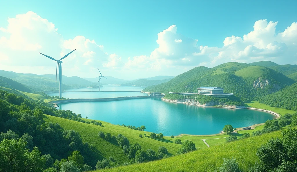 Sustainable energy sources and sustainability in horizontal format