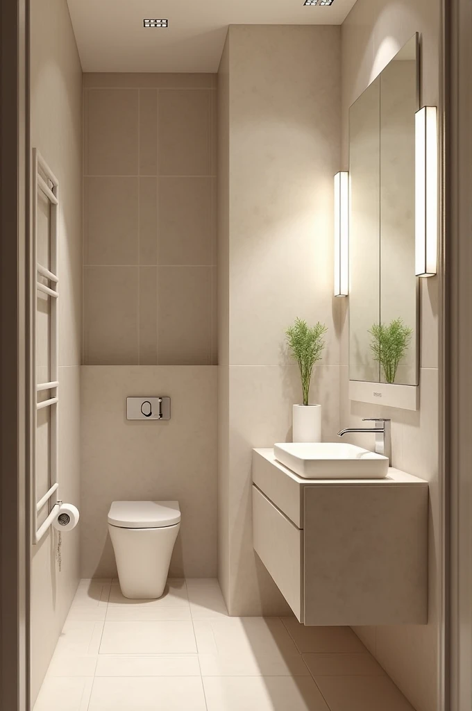 Give. Me. Design for small washroom  with descent look and tiles washbasin  shower and simple look