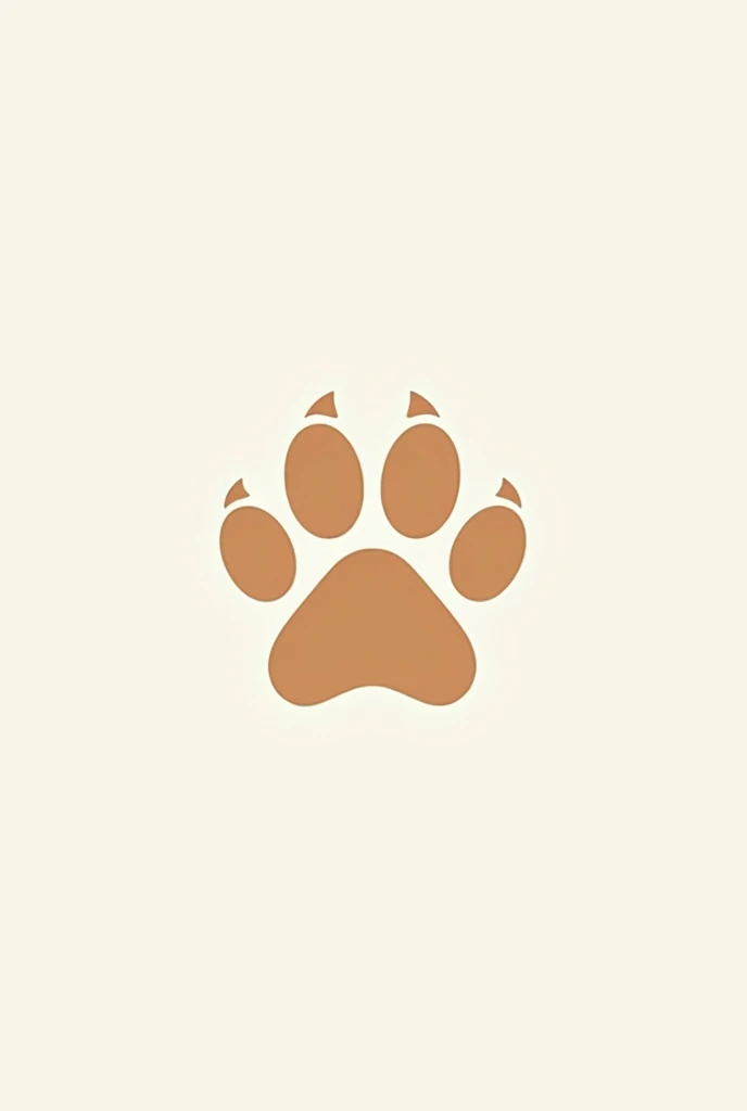 Logo with puppy paw and the letter M