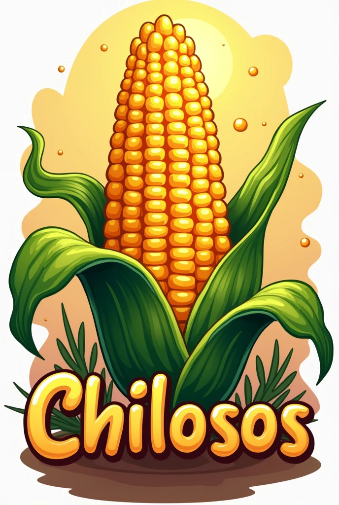 I want to create a logo for a corn cob sale in Colombia. Our business is called Chilosos. I want it with bright colors and nice fonts. 