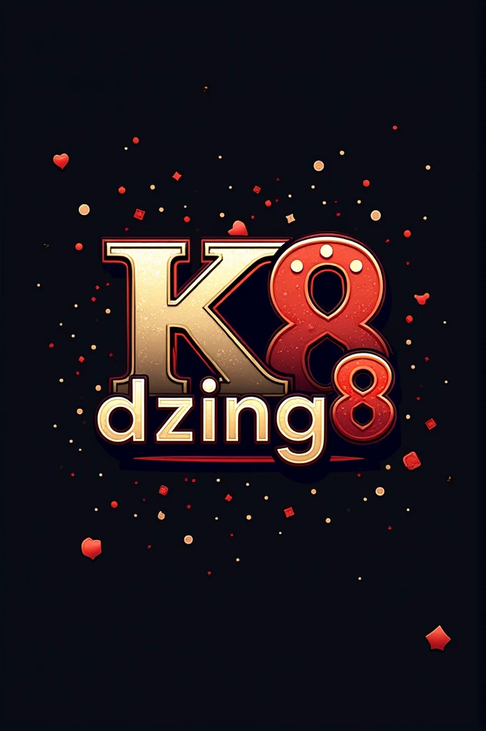 Create logo “Kodzing88” about gambling, 8 bit. Alphabet “Kodzing88” in the middle.