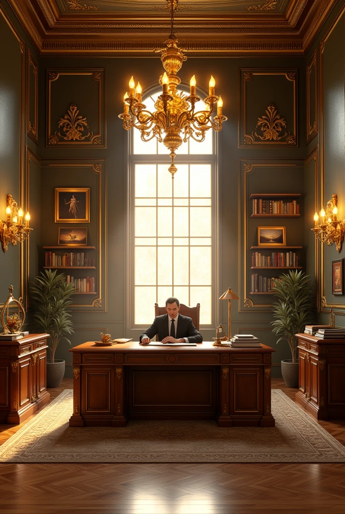 gold on bank office