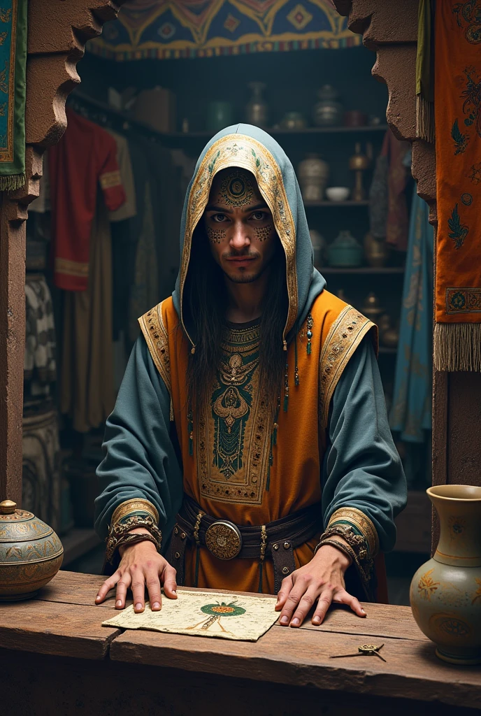 A shaman who sells clothes