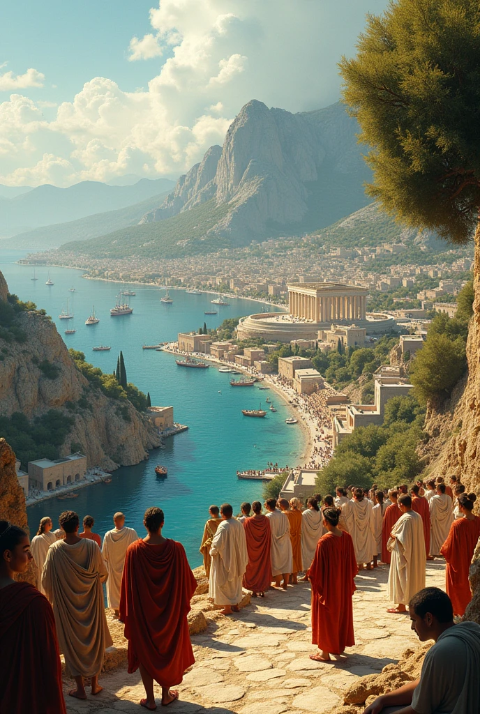 Images of ancient Greece in the 8th century BC.c