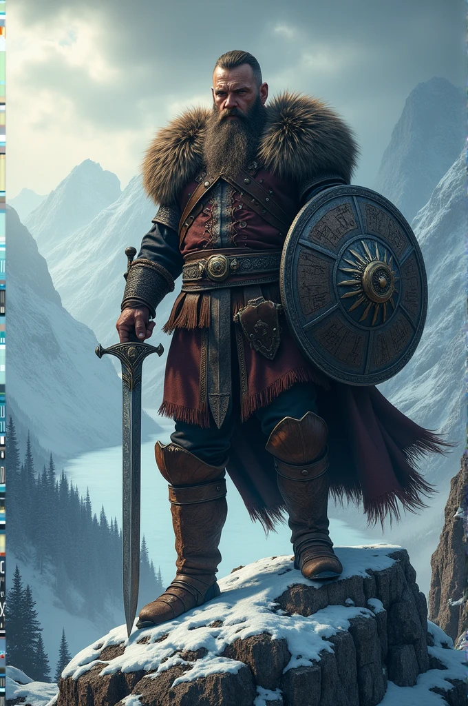 
I would like an A4 size image, for background, with the Viking theme, but without using the Vikings series
