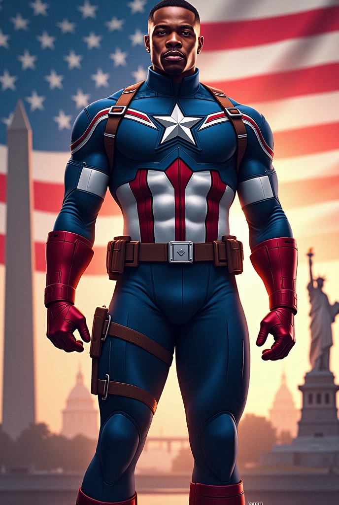 Generate Sam Wilson as Captain America