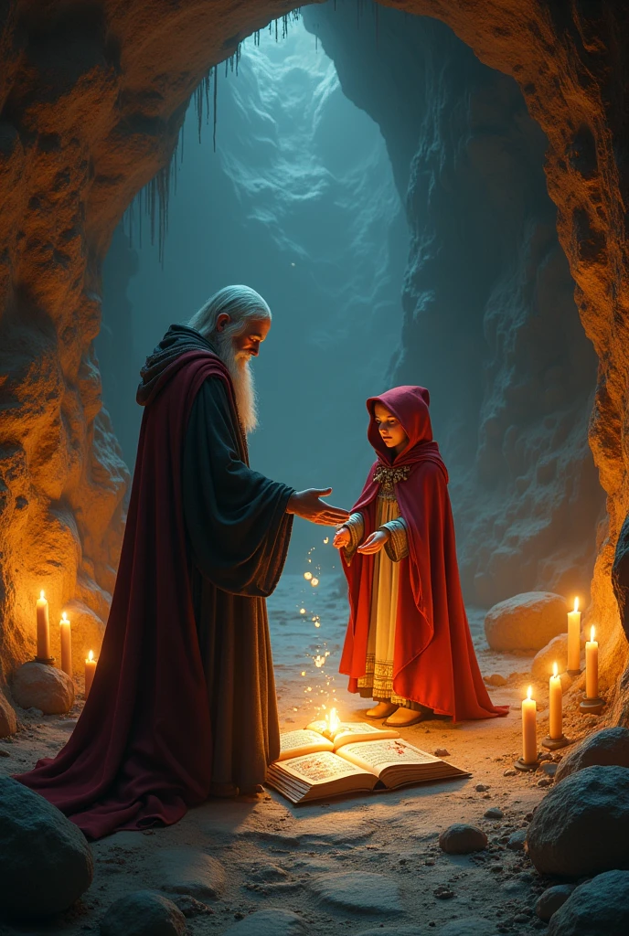 Finally, they found the spell hidden in an ancient book inside a cave. With the help of Bela, who had a deep knowledge of magic, and Little Red Riding Hood&#39;s pure heart,
they performed the enchantment.