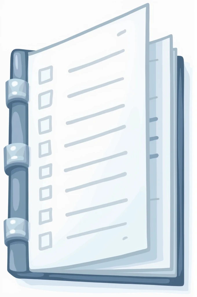 2D log sheet icon 