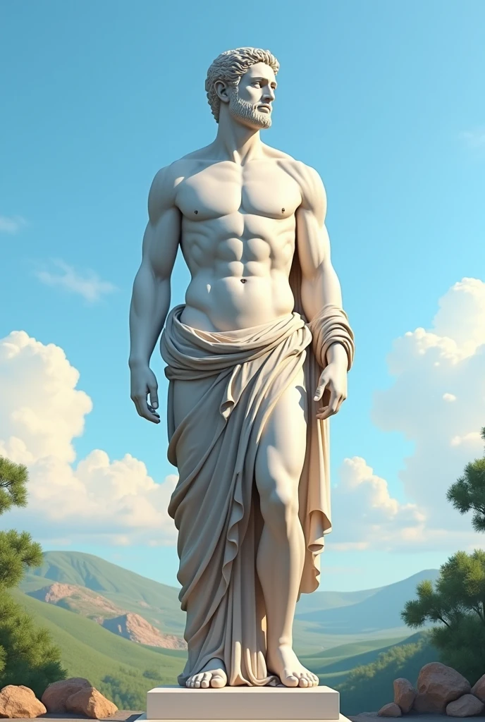 A STATUE FROM ANCIENT GREECE IN THE 7TH CENTURY BC