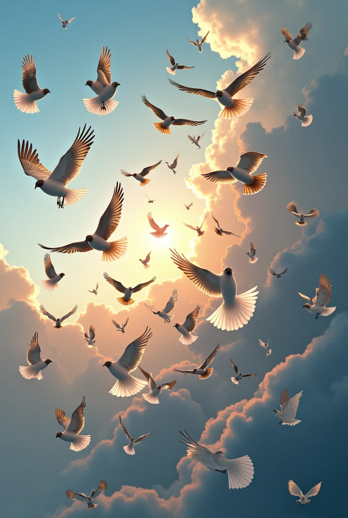 tessellation of birds in the sky








 



