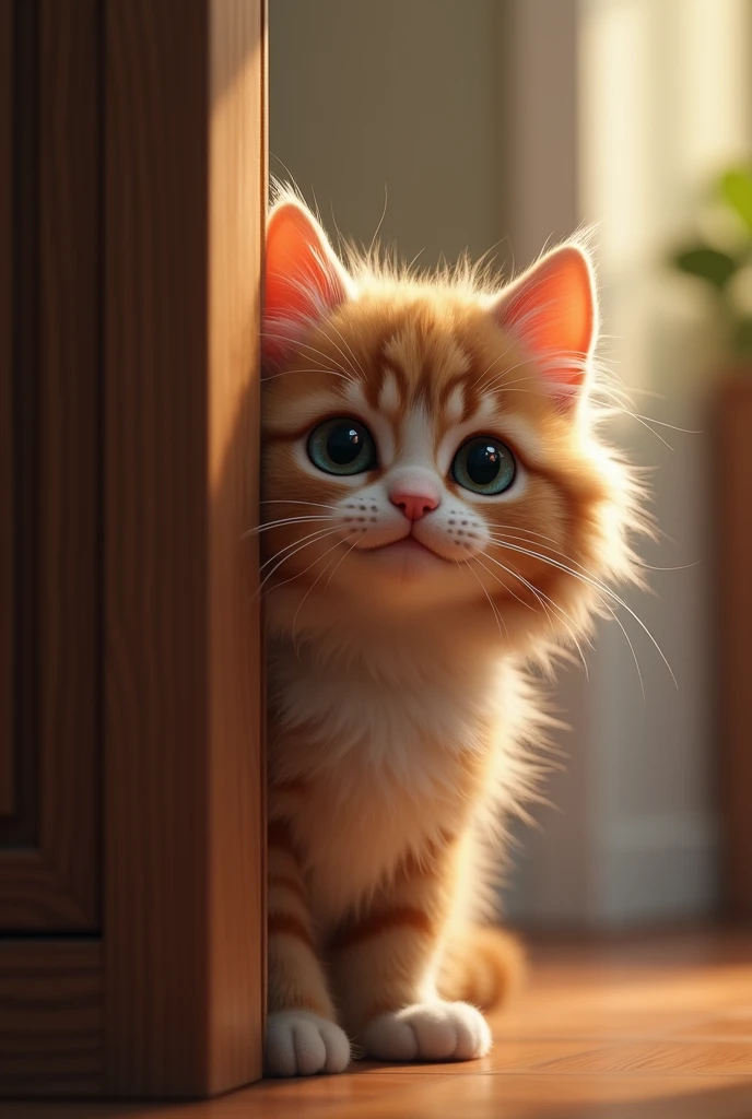 Let a cat poke its head