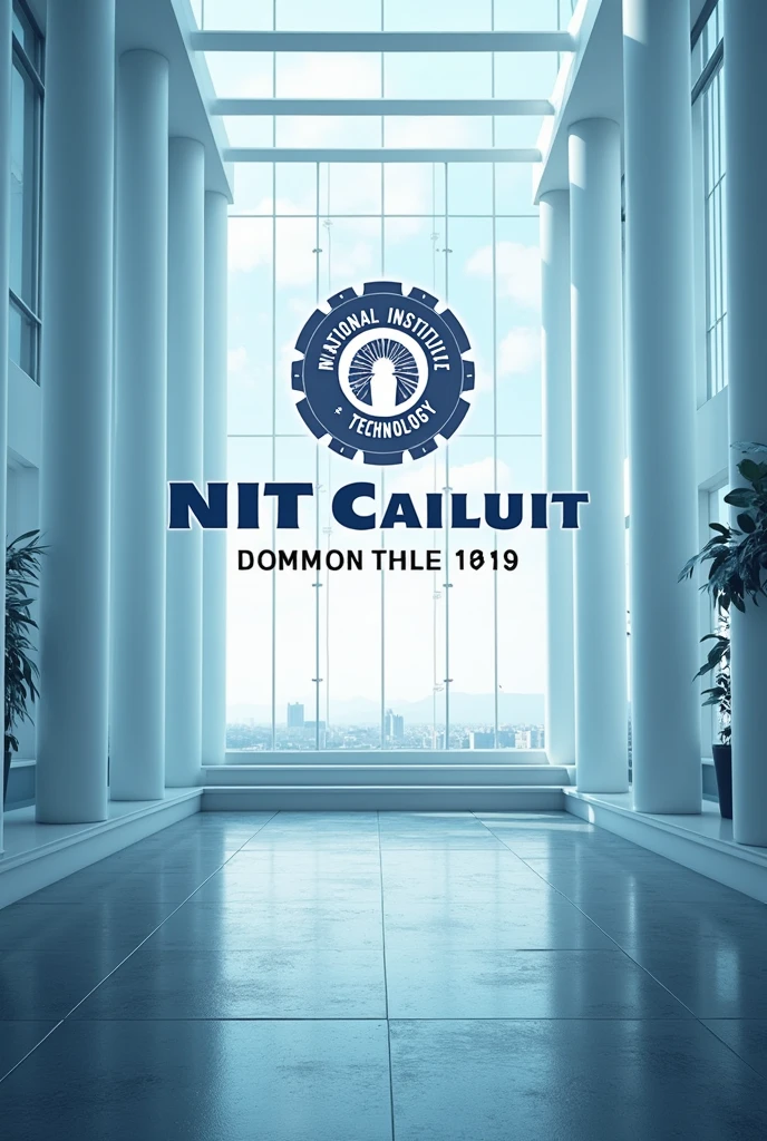Poster on wind tunnel foundation day skylight 24 project nit Calicut logo on it