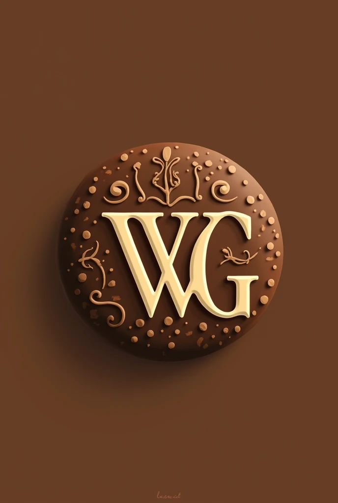 Create a logo with the initials wg focused on brigadeiro confectionery