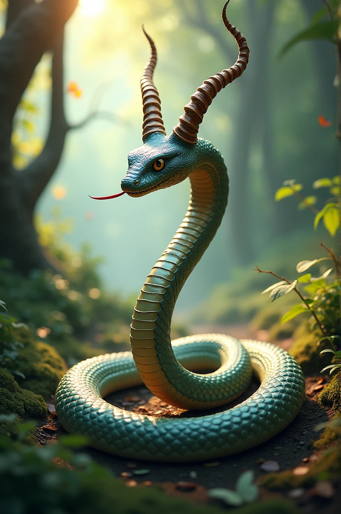 Let a snake have two horns