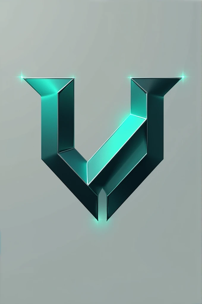 Create a logo for a promotion called Invictus using colors like Aqua Green, Grey, Black and White