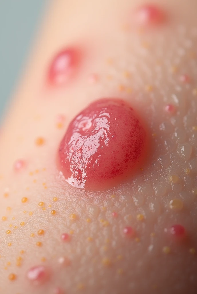 Create high quality images of skin papules for a dermatology journal