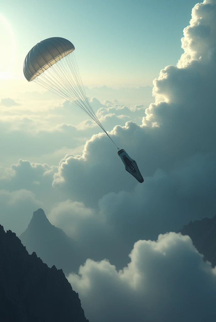 And the life pod entered the Atmosphere of a unknown planetet
And a parachute open
