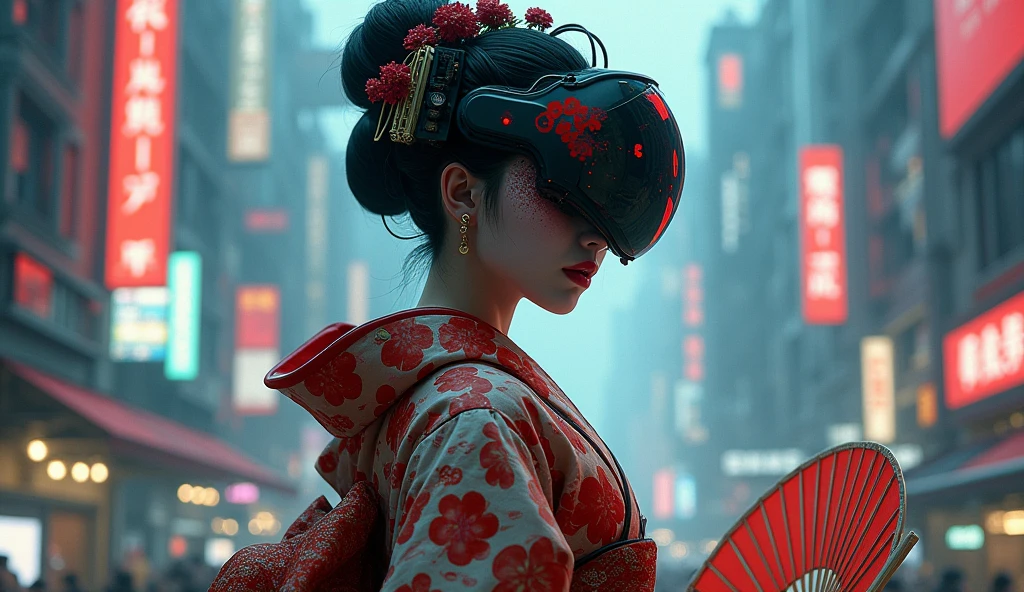 cyberpunk geisha