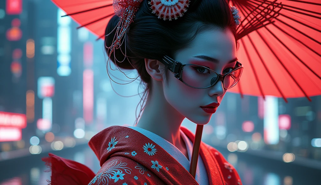 cyberpunk geisha