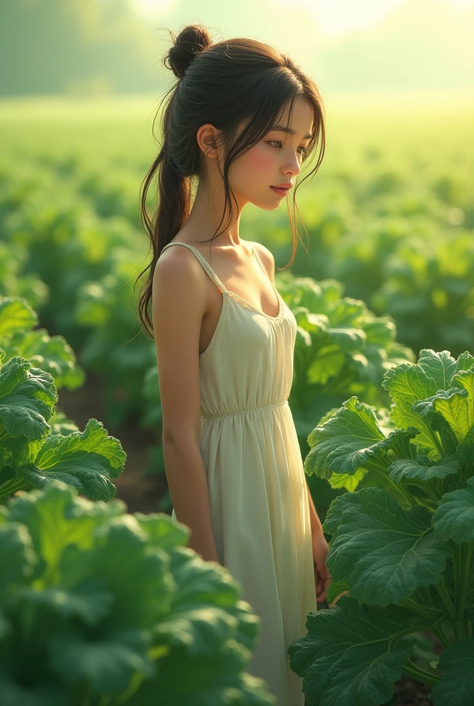 1 girl, Kale
