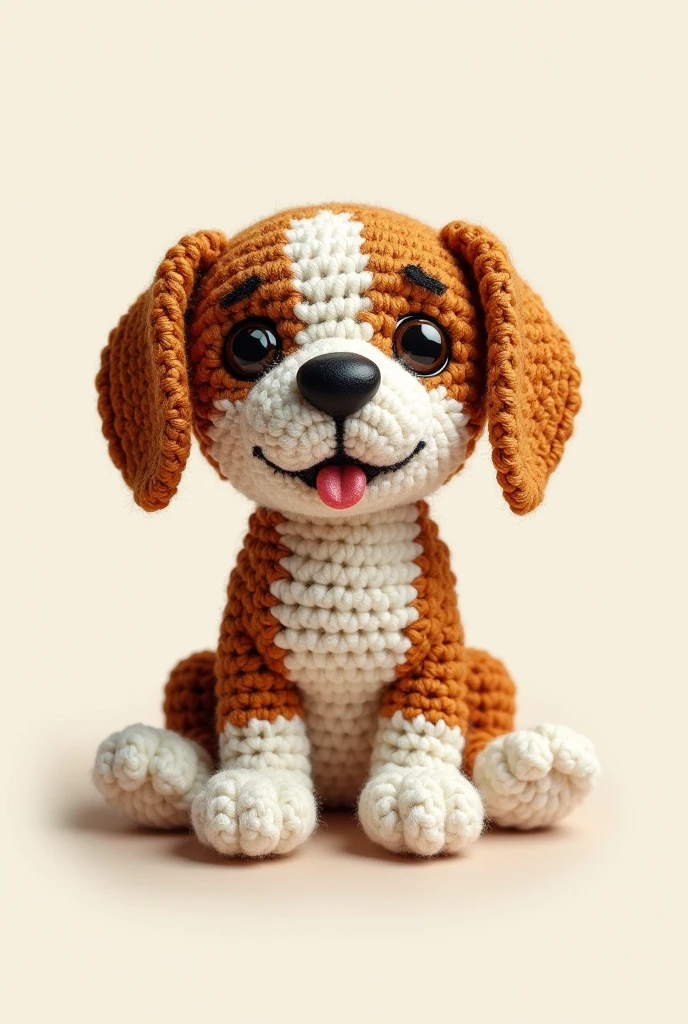 Crochet beagle logo
