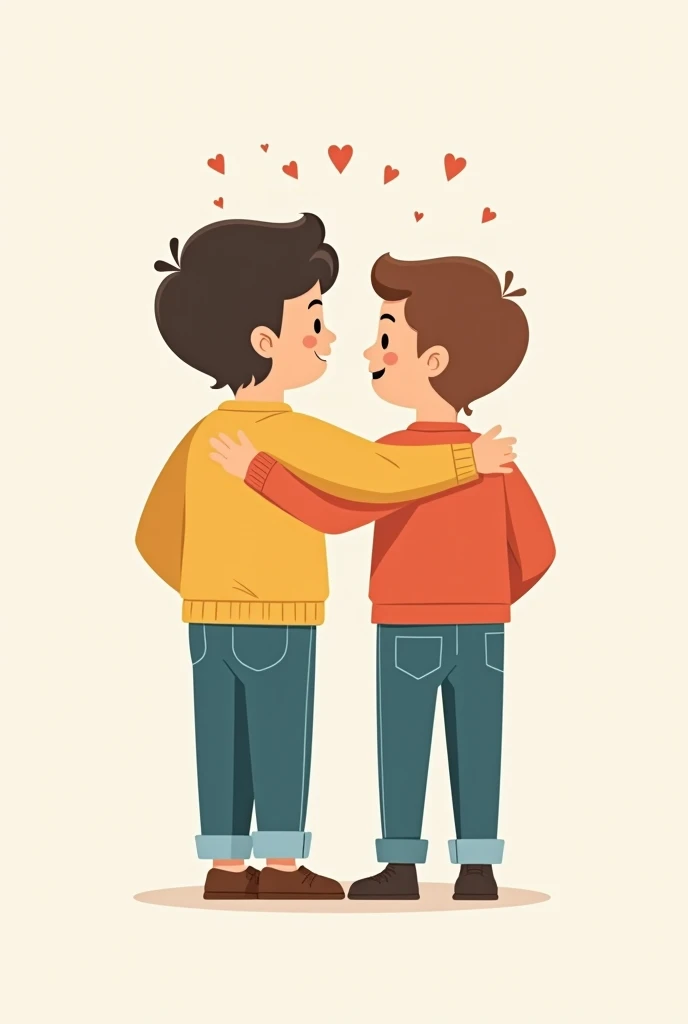 Friendship logo two boys