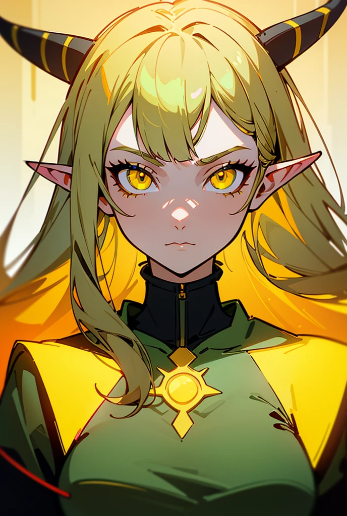 elf girl, female elf, alluring elf princess knight, portrait of an elf queen, elf queen, elven character with smirk, portrait of an elf, elf princess, beautiful and elegant female elf, extremely detailed artgerm, very beautiful elven top model, an elf queen, (yellow bikini with tiger stripes), bedroom backgroun, bed, pillow, royal bed
