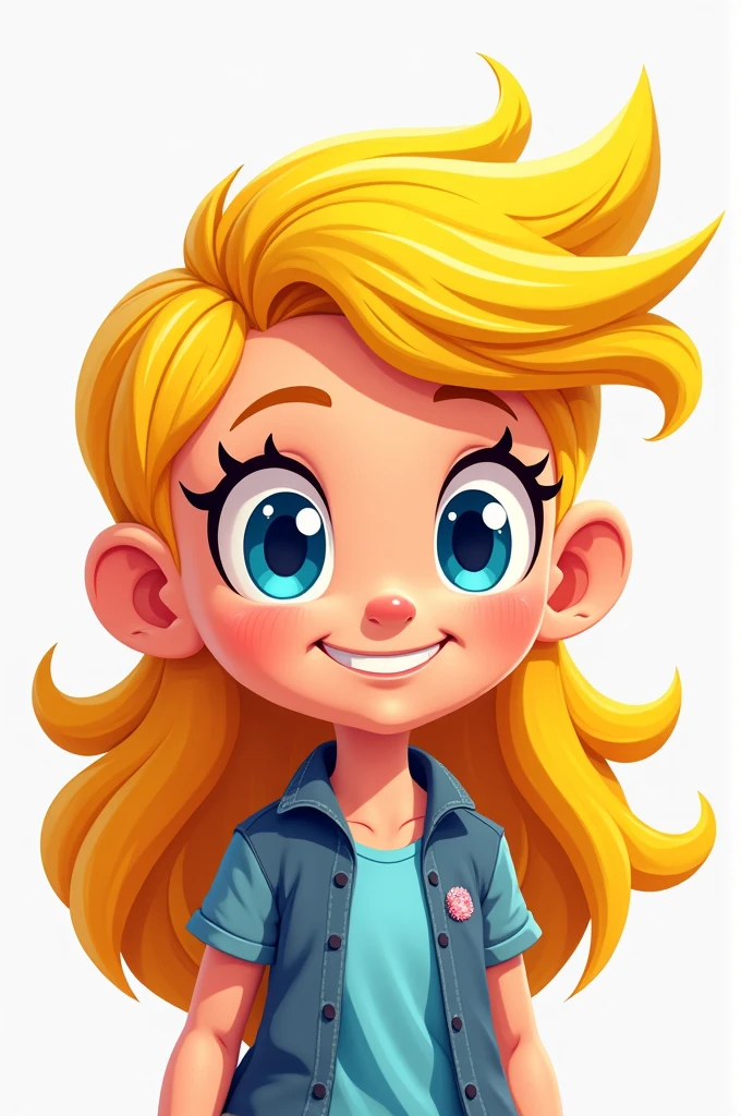 Create a blonde 2d character 