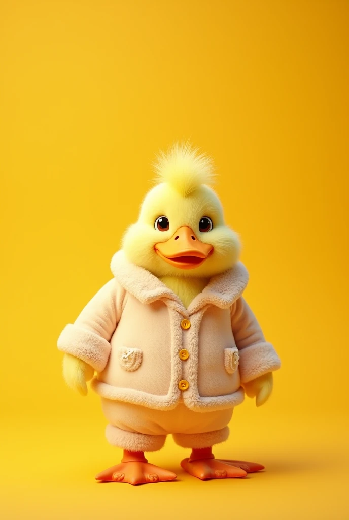Create a duck pajamas with a yellow background