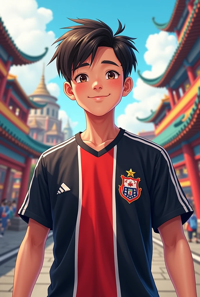You can create a Chinese with the colo colo shirt