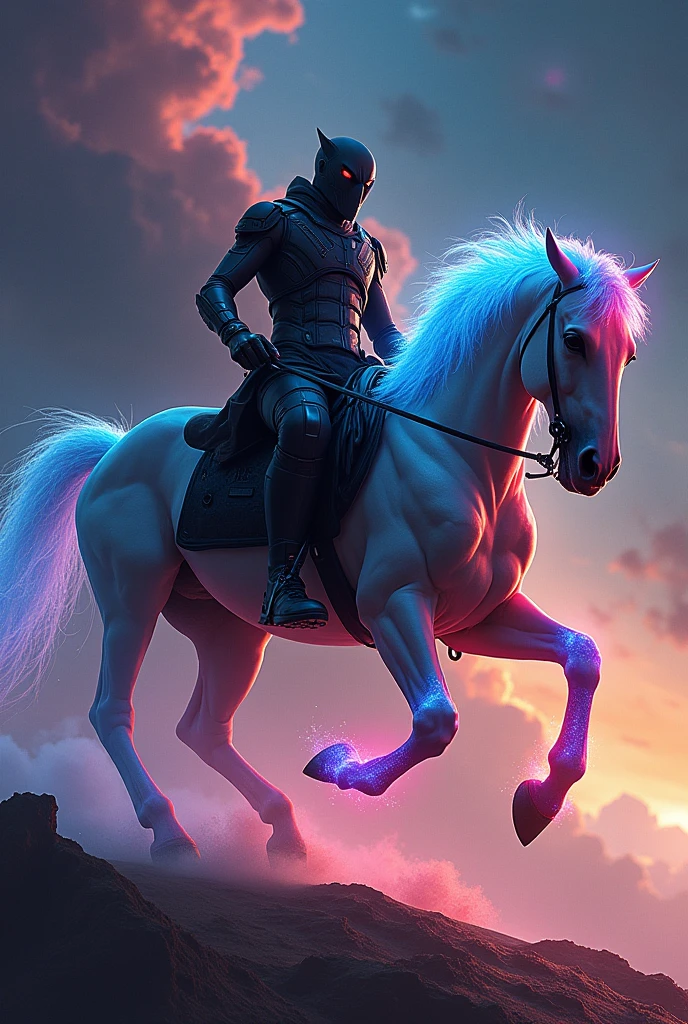 Bastian velasquez.exe evil riding on a rainbow horse going to another solar system where the homosexual planet is 