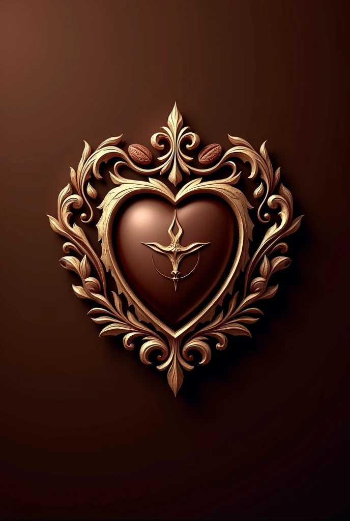 A logo for a chocolate company named divine crest