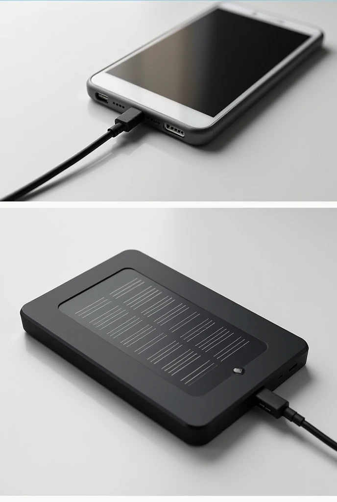 charger similar to a small black solar tablet 
