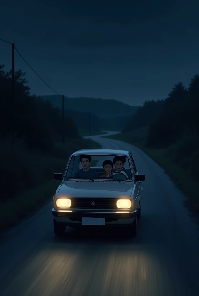 Simple car Driving karta hua ek ladka aur uske saath 4 ladke and certain accident in night