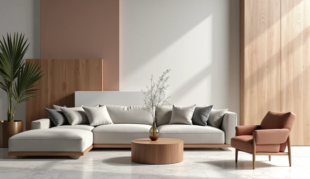 I'M CREATING A WEBSITE TO SELL DESIGNER FURNITURE AND OBJECTS FOR THE HOME.
put yourself in the shoes of a marketing design pro to create a wallpaper for the website's home page. i'd like to highlight colors reminiscent of the materials we work with: marble, wood and metal. i'd like a design that's a bit new school hiphop but chic in 4010x3208 pixel paysage format.