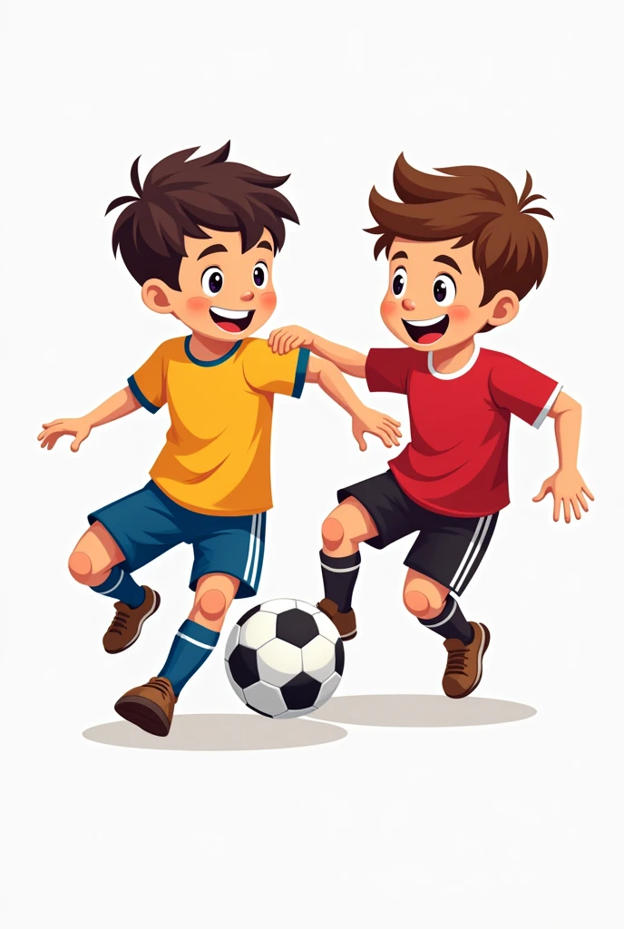 A logo of two boys young players