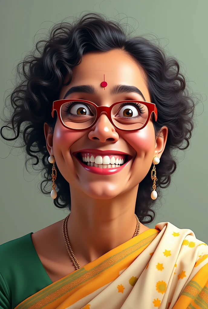 (best quality,4k,8k,highres,masterpiece:1.2) mamta banerjee in funny mood with full portraits
