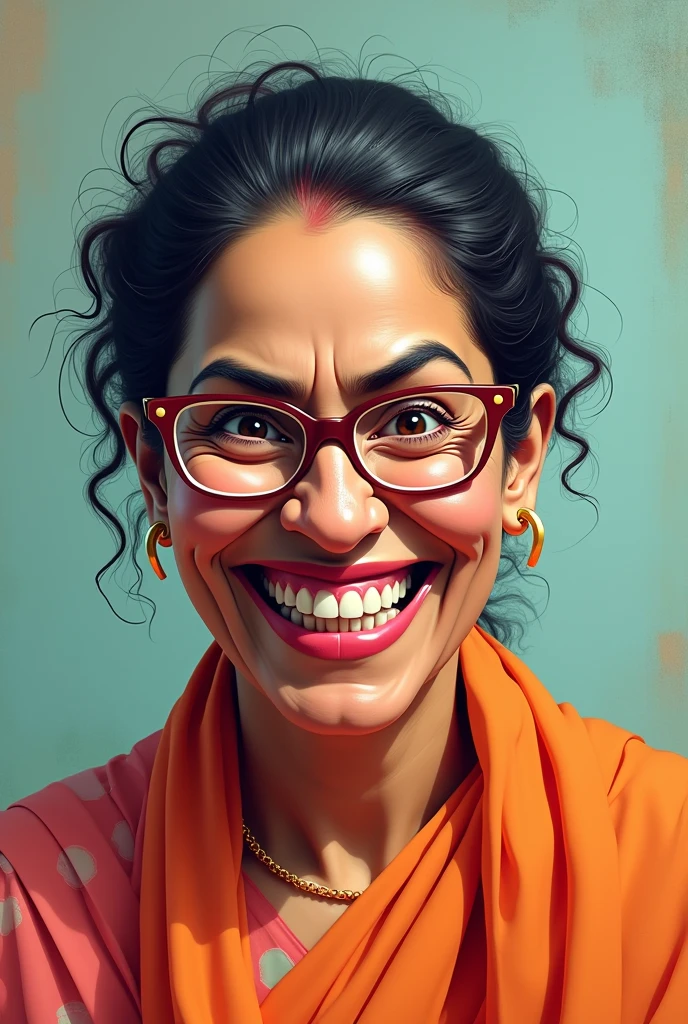 (best quality,4k,8k,highres,masterpiece:1.2) mamta banerjee in funny mood with full portraits 